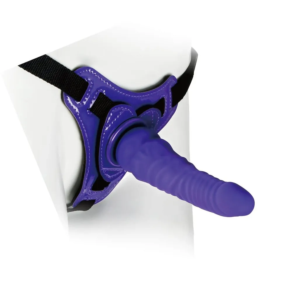 STRAP ON HARNESS WITH SILICONE DILDO