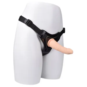 STRAP ON HARNESS WITH SILICONE DILDO