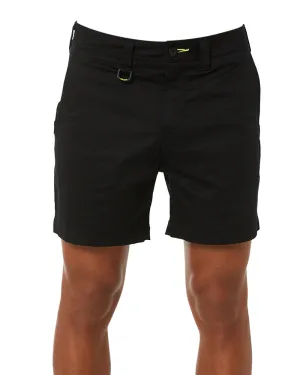 Stretch Cotton Short Short - Black