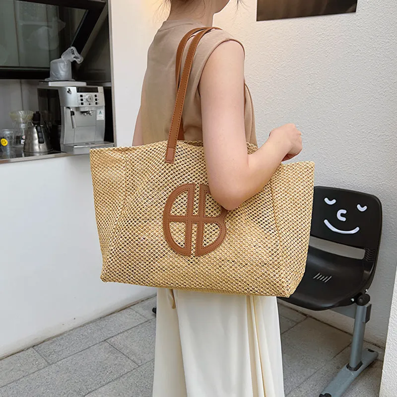 Summer Retro Large Capacity Tote Bag For Women