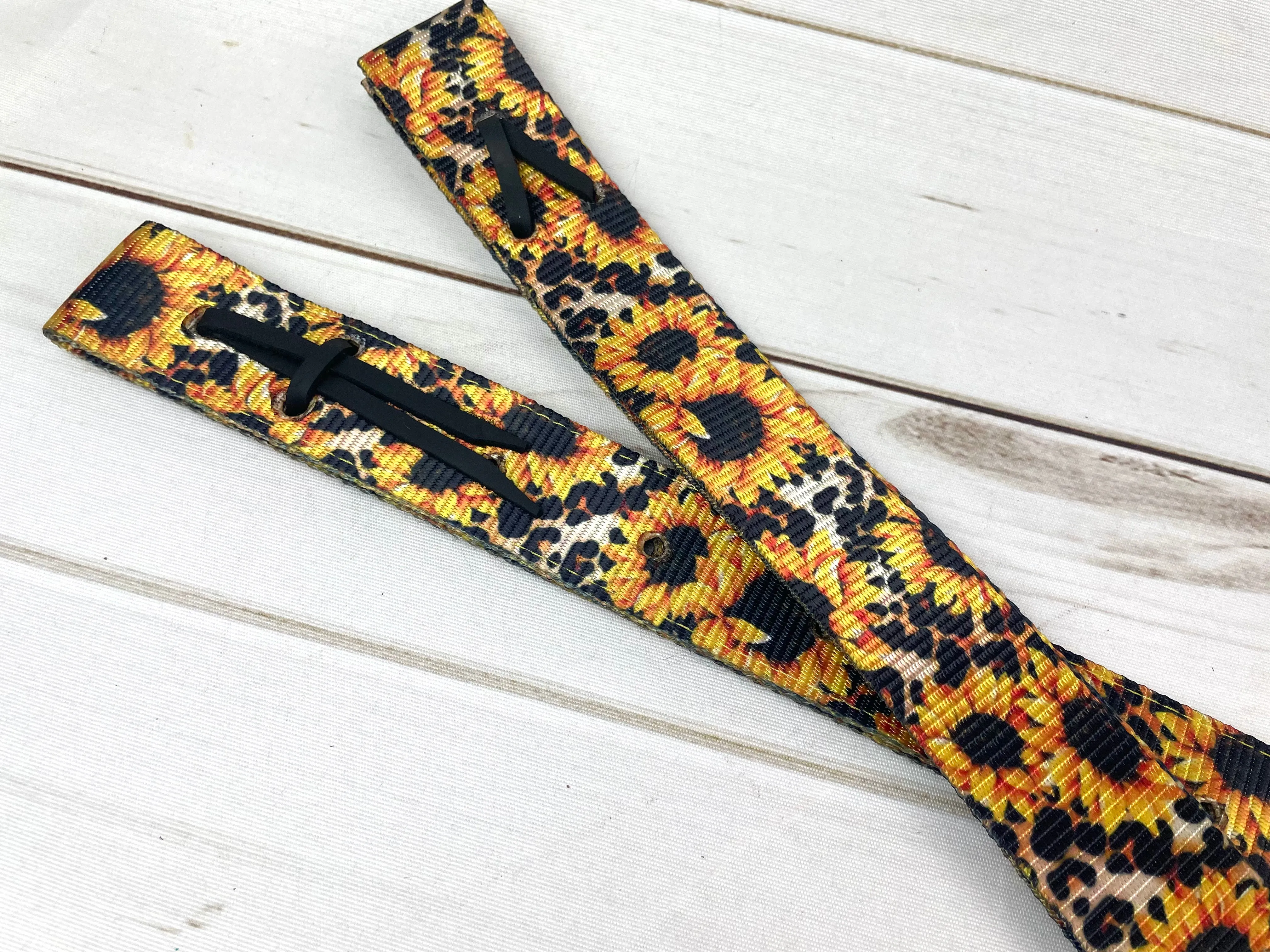 Sunflower Leopard Cinch Strap Set