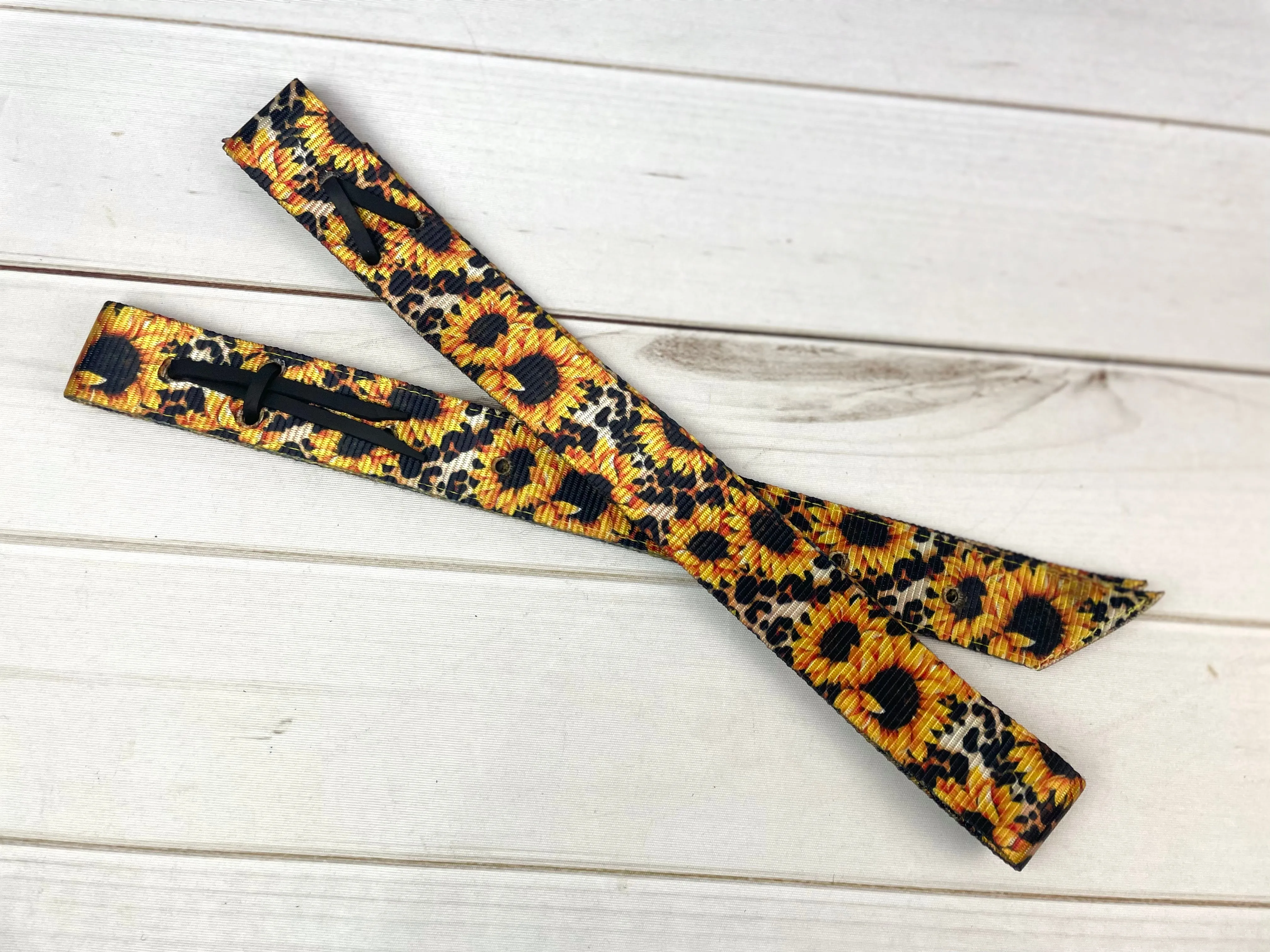 Sunflower Leopard Cinch Strap Set