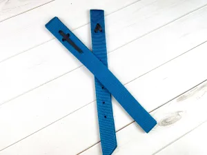 Teal Blue Cinch Strap Set