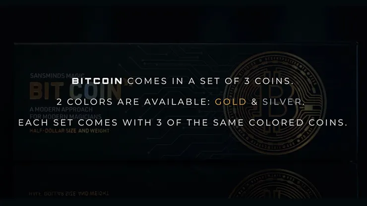 The Bitcoins Gold (3 Gimmicks and Online Instructions) by SansMinds