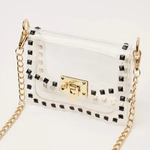 The Jackie Clear Bag in Black