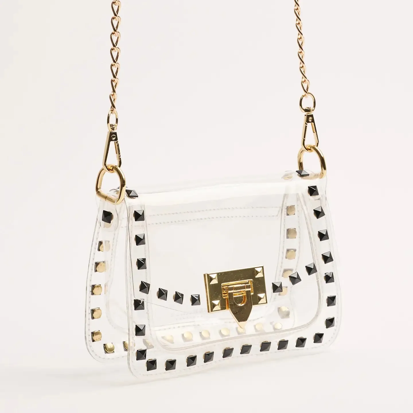 The Jackie Clear Bag in Black