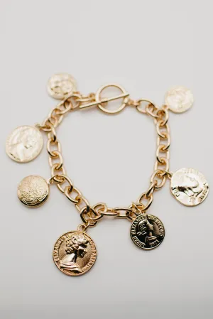 The Magnolia Coin Charm Bracelet