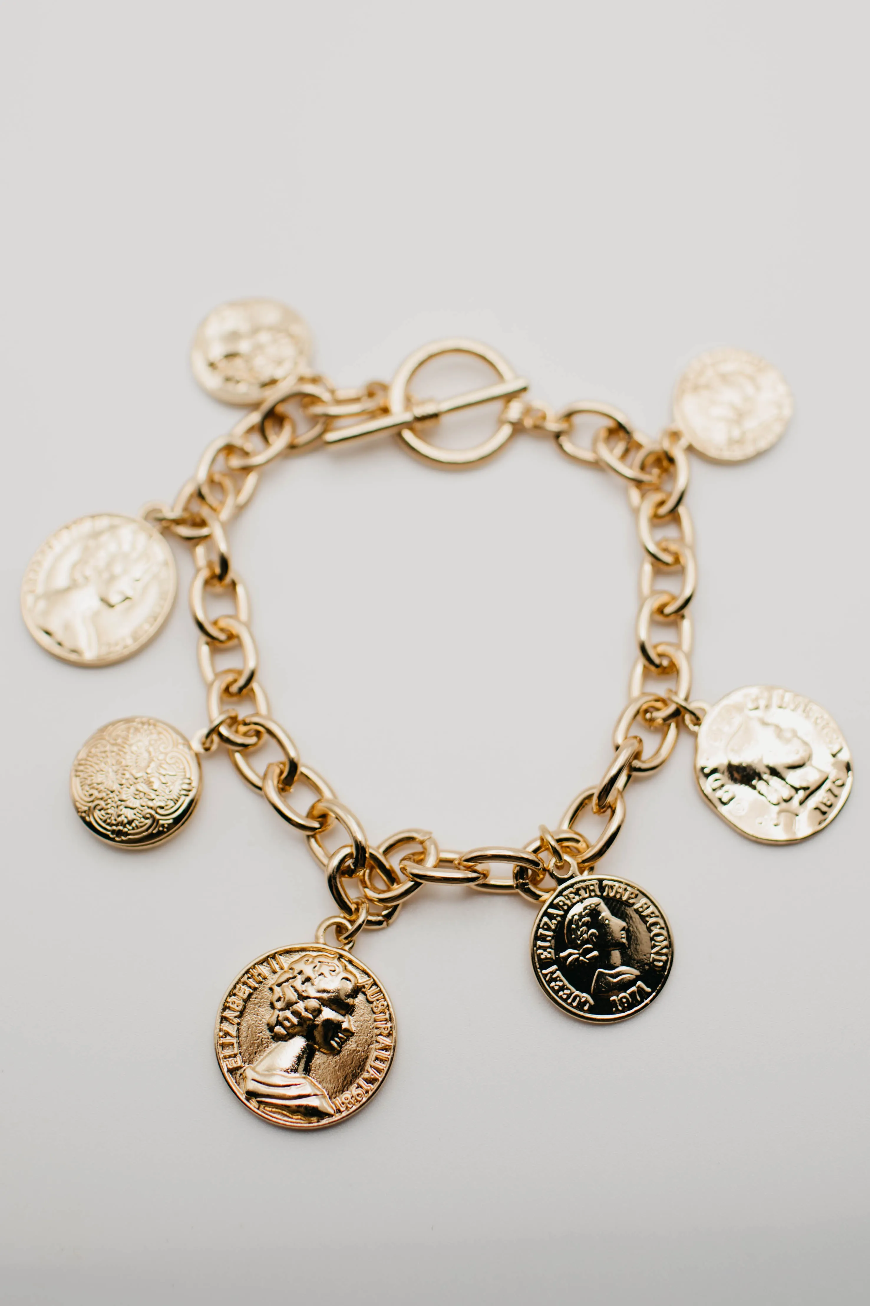 The Magnolia Coin Charm Bracelet
