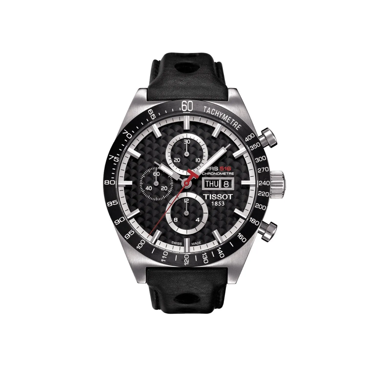 Tissot 22mm PRS 516 Black Leather Strap without Buckle