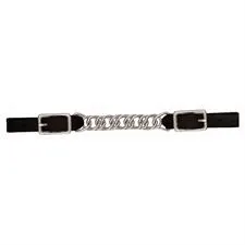 TK30-1386 Chin/Curb Strap Single Twist Chain - Leather