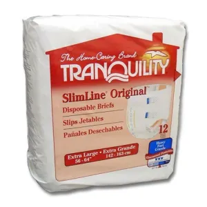 Tranquility SlimLine Fitted Briefs Size Extra Large (XL) Pk/12