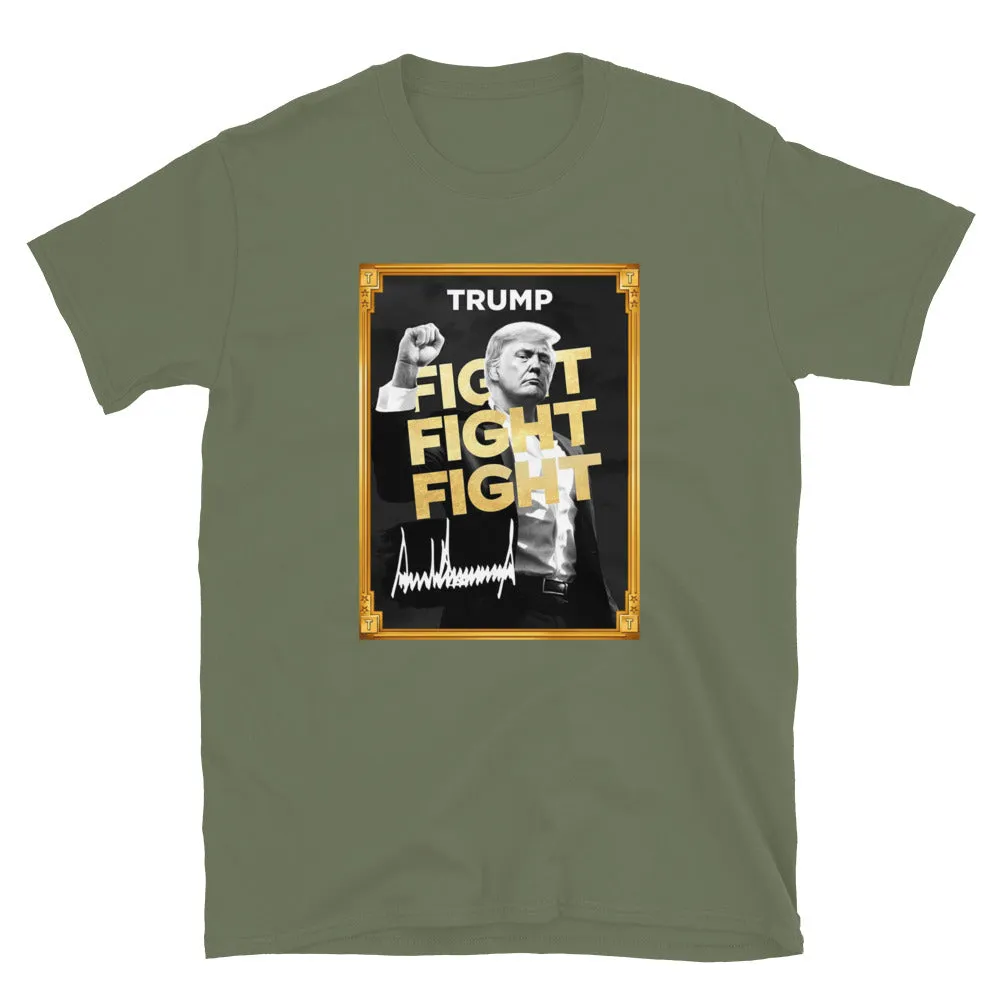 Trump Meme - Fight Fight Fight - Unisex Soft T-Shirt