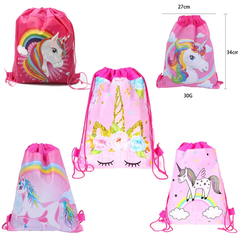 Unicorn Mini Drawstring Pouch Pocket Buggy Bags