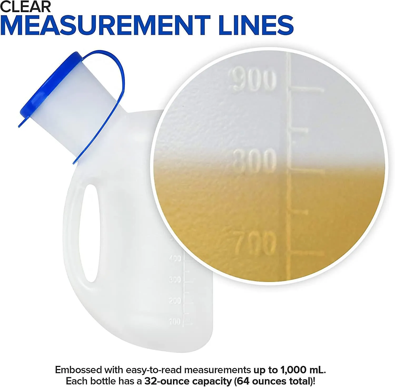 Unisex Portable Large Capacity Spill-Proof Urinal
