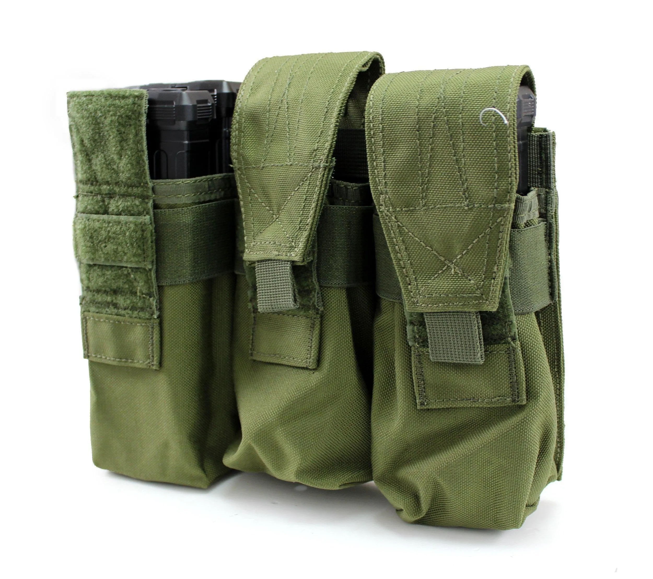 USMG Universal Triple Magazine Pouch MOLLE - Olive Drab