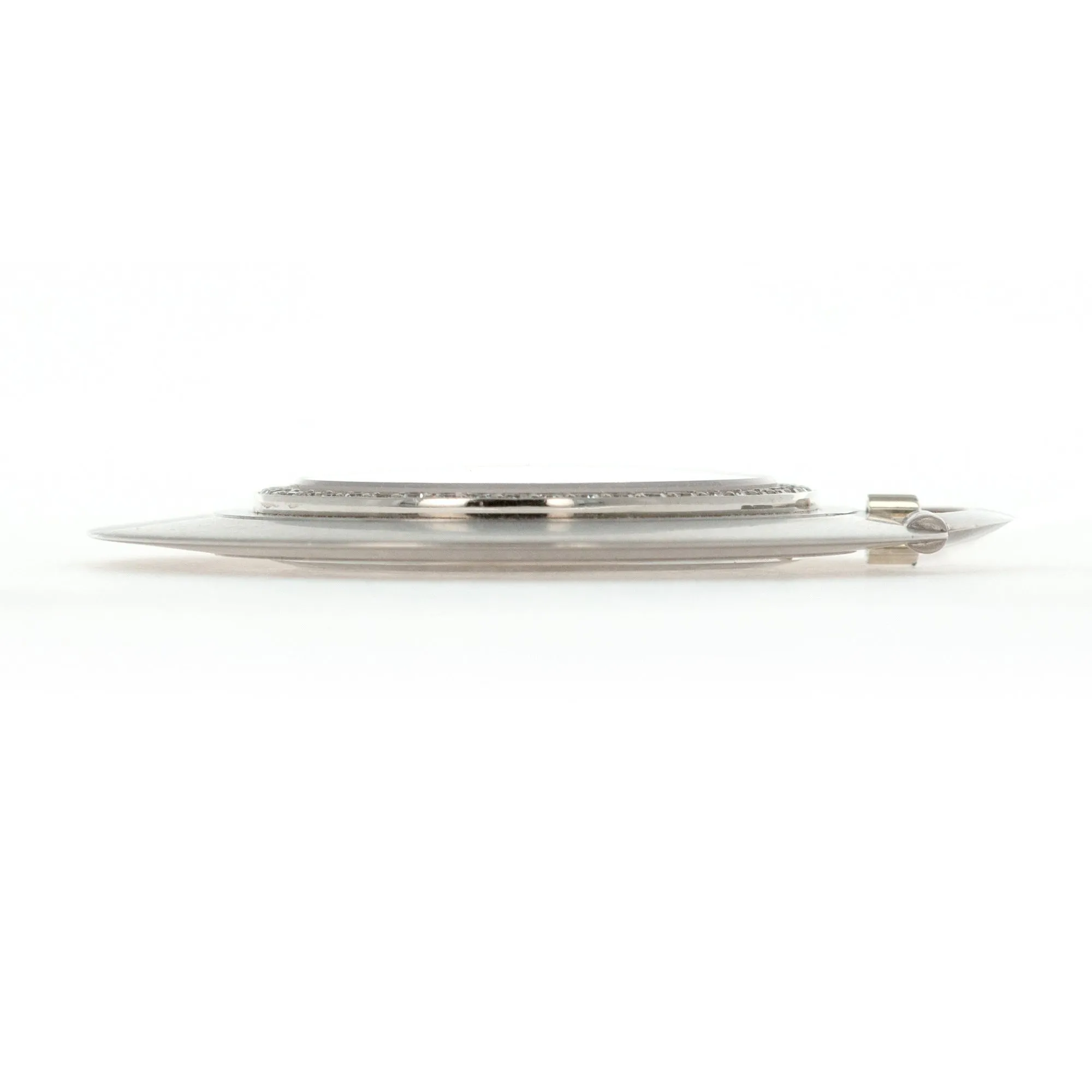 Vacheron Constantin White Gold diamond bezel pocket watch