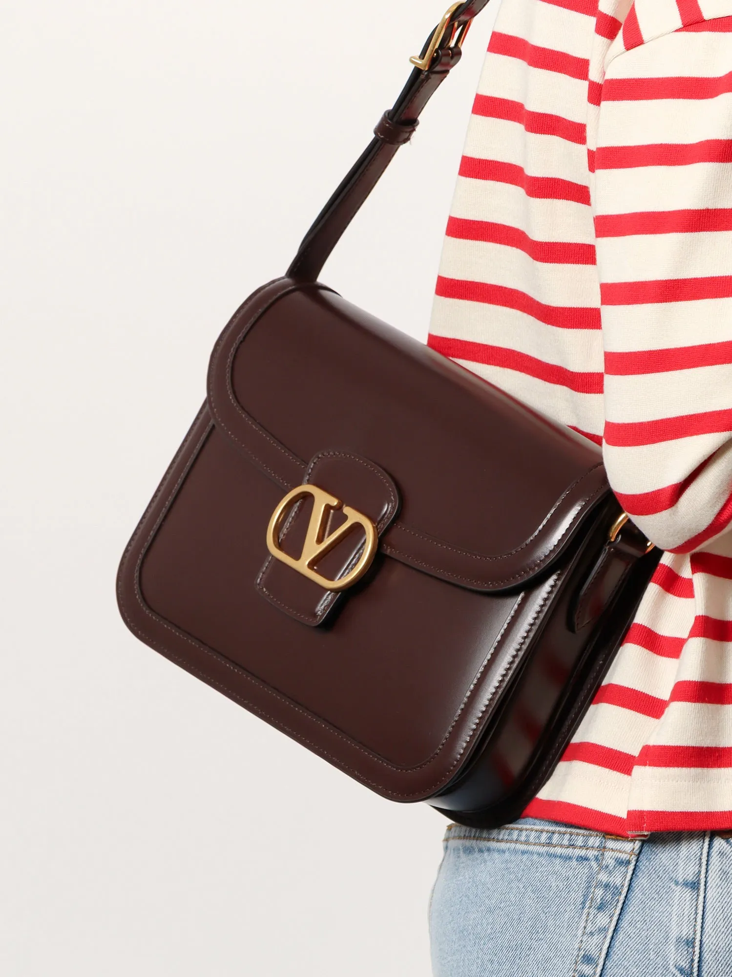 Valentino Garavani Valentino Garavani 9 To5 Leather Shoulder Bag