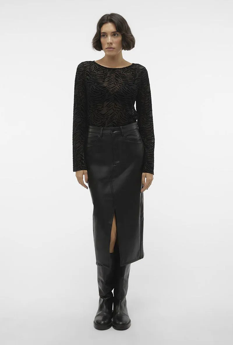 VERO MODA VERI CALF PU SKIRT
