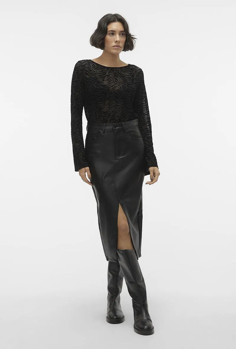 VERO MODA VERI CALF PU SKIRT