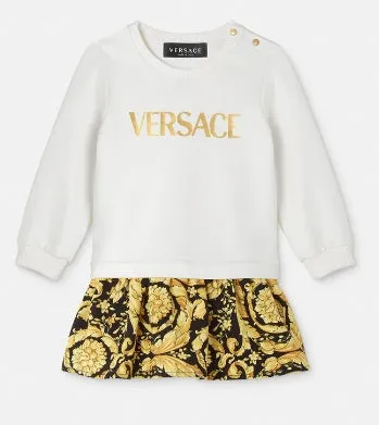 VERSACE DRESS FLEECE   LOGOI PRINT