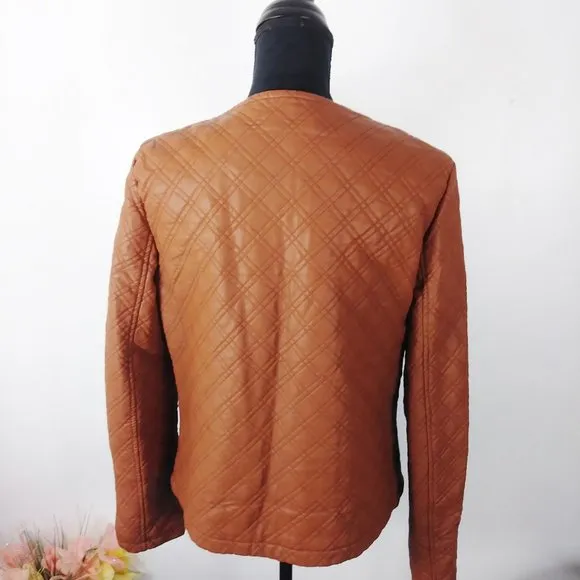 VERTIGO PARIS Faux Leather Jacket Size L