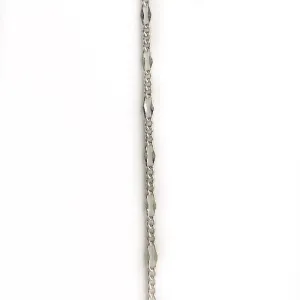 Very Small Silver Figaro Link Chain by the Inch (#3004)