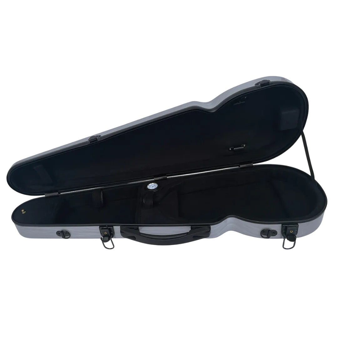 Vivo Polycarbonate Shaped Viola Case 15"-15.5" Brushed Silver
