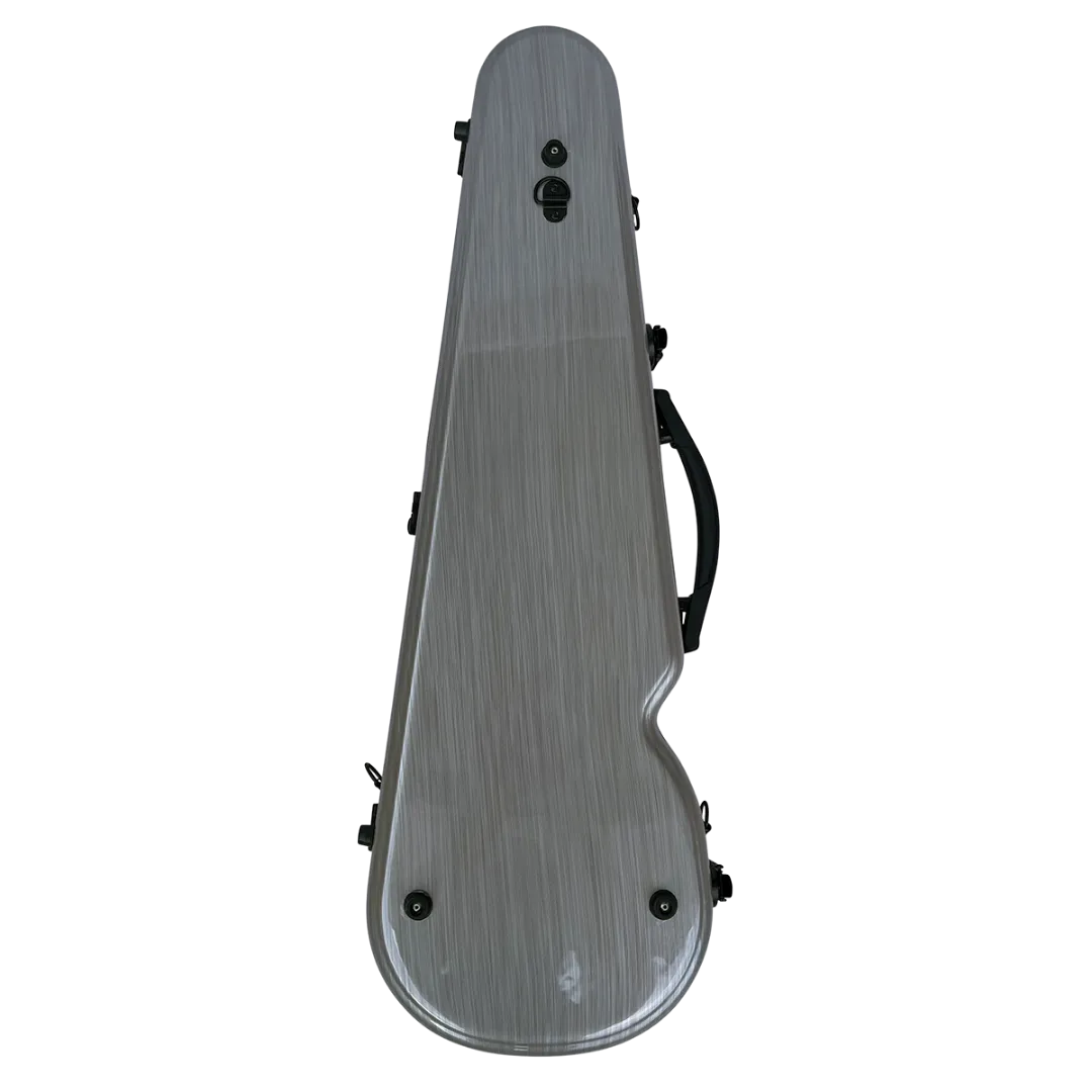 Vivo Polycarbonate Shaped Viola Case 15"-15.5" Brushed Silver
