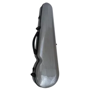 Vivo Polycarbonate Shaped Viola Case 15"-15.5" Brushed Silver