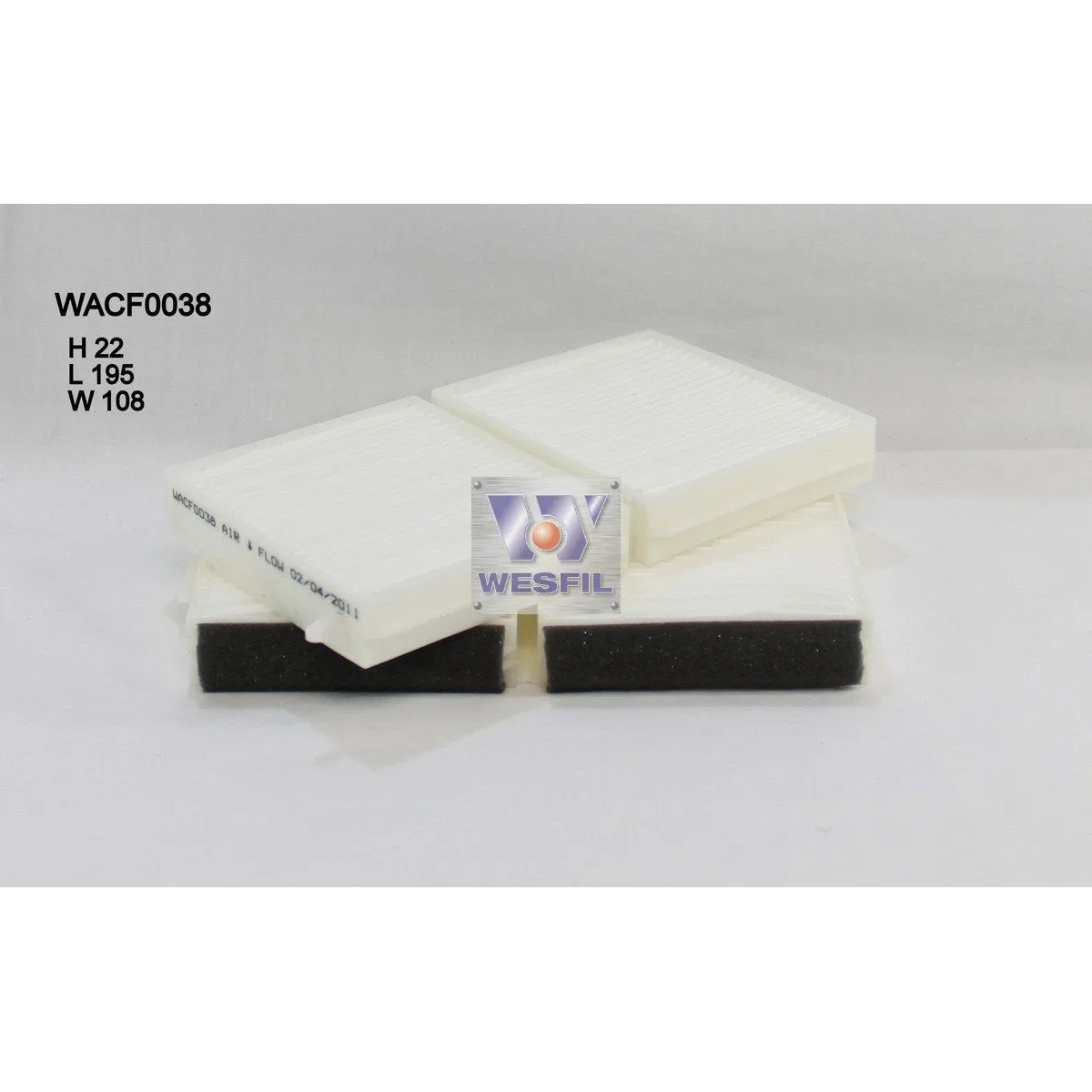 Wesfil Cabin/Pollen Air Filter - WACF0038 - RCA102P