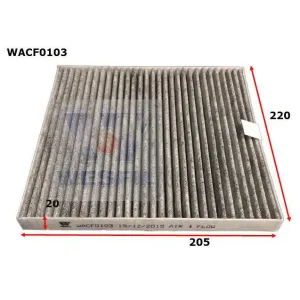 Wesfil Cabin/Pollen Air Filter - WACF0103 - RCA288P