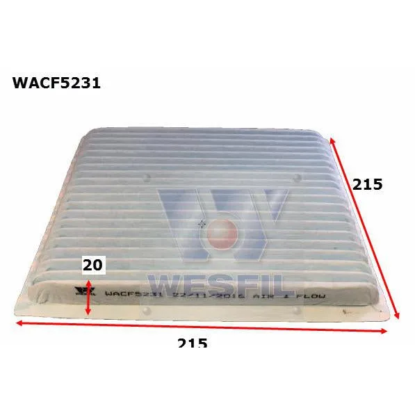 Wesfil Cabin/Pollen Air Filter - WACF5231 - RCA104P