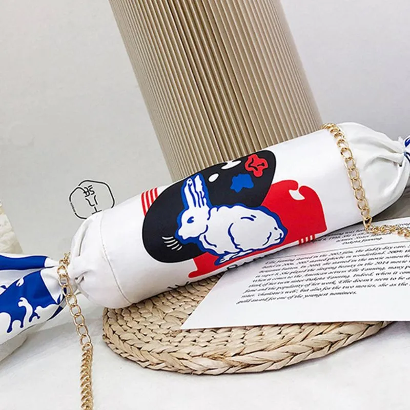 White Rabbit Creamy Candy Canvas Handbag