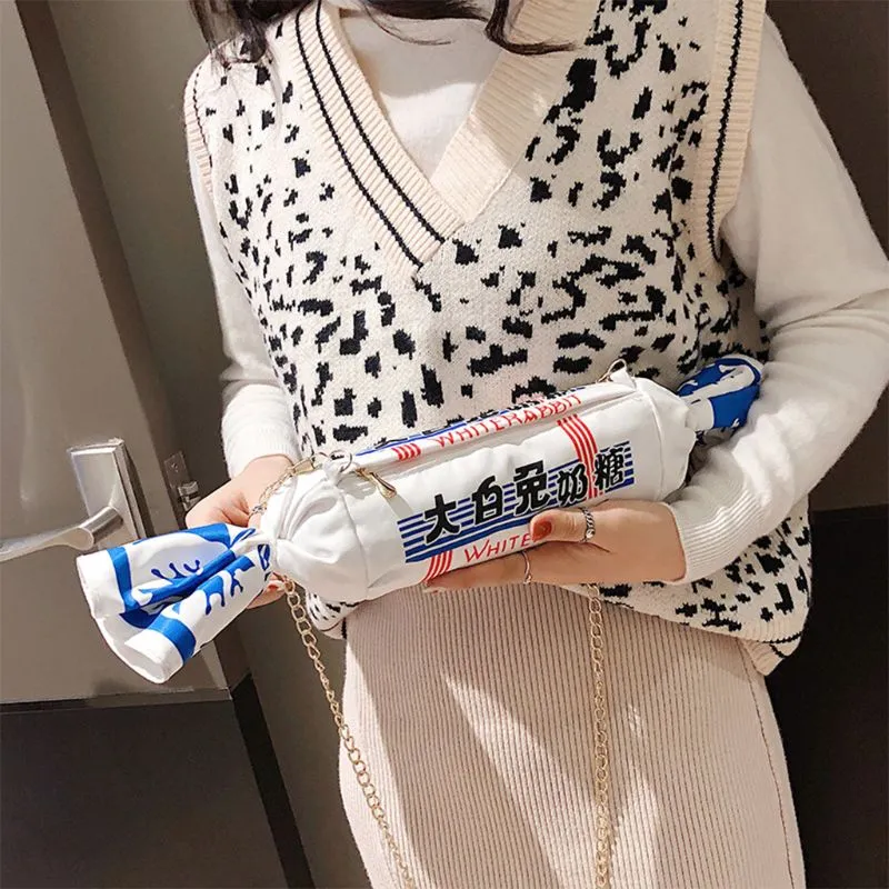 White Rabbit Creamy Candy Canvas Handbag