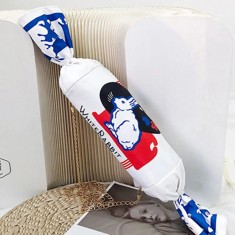 White Rabbit Creamy Candy Canvas Handbag
