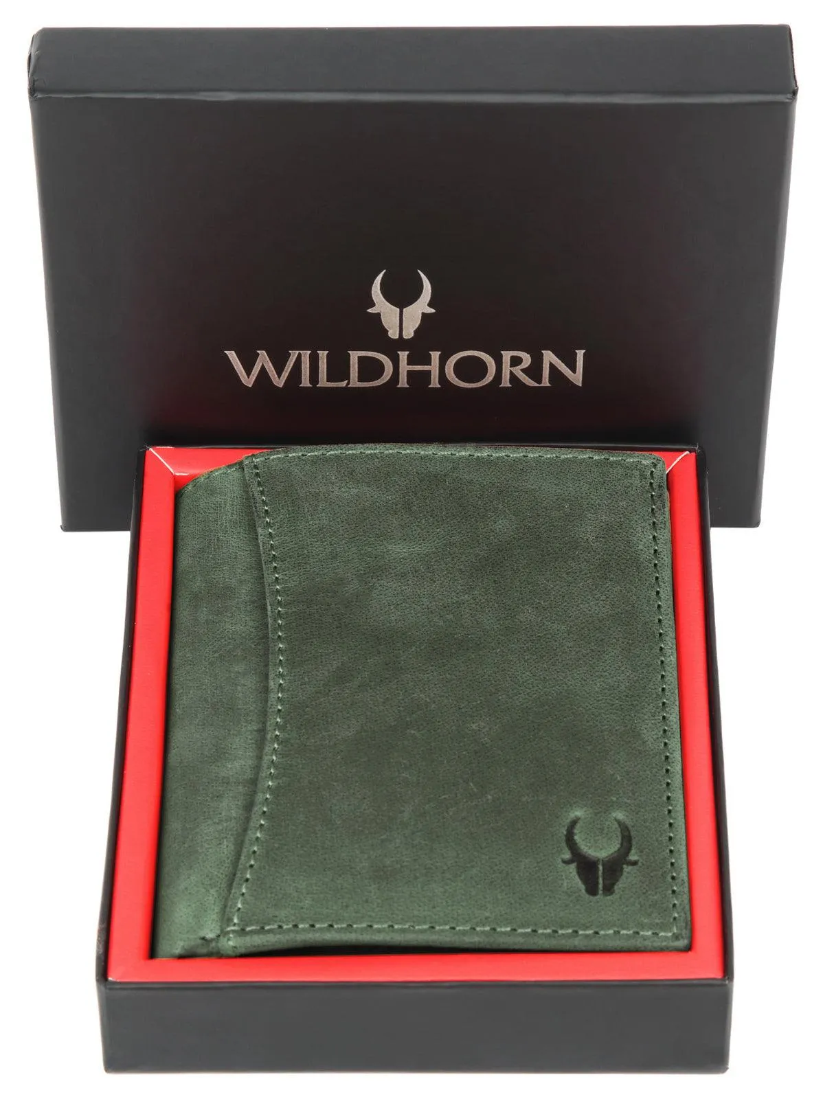 WILDHORN Top Grain Portrait Leather Wallet for Men | Ultra Strong Stitching | Handcrafted | RFID Blocking | 2 ID Slots | 11 Card Slots | Zip Compartment