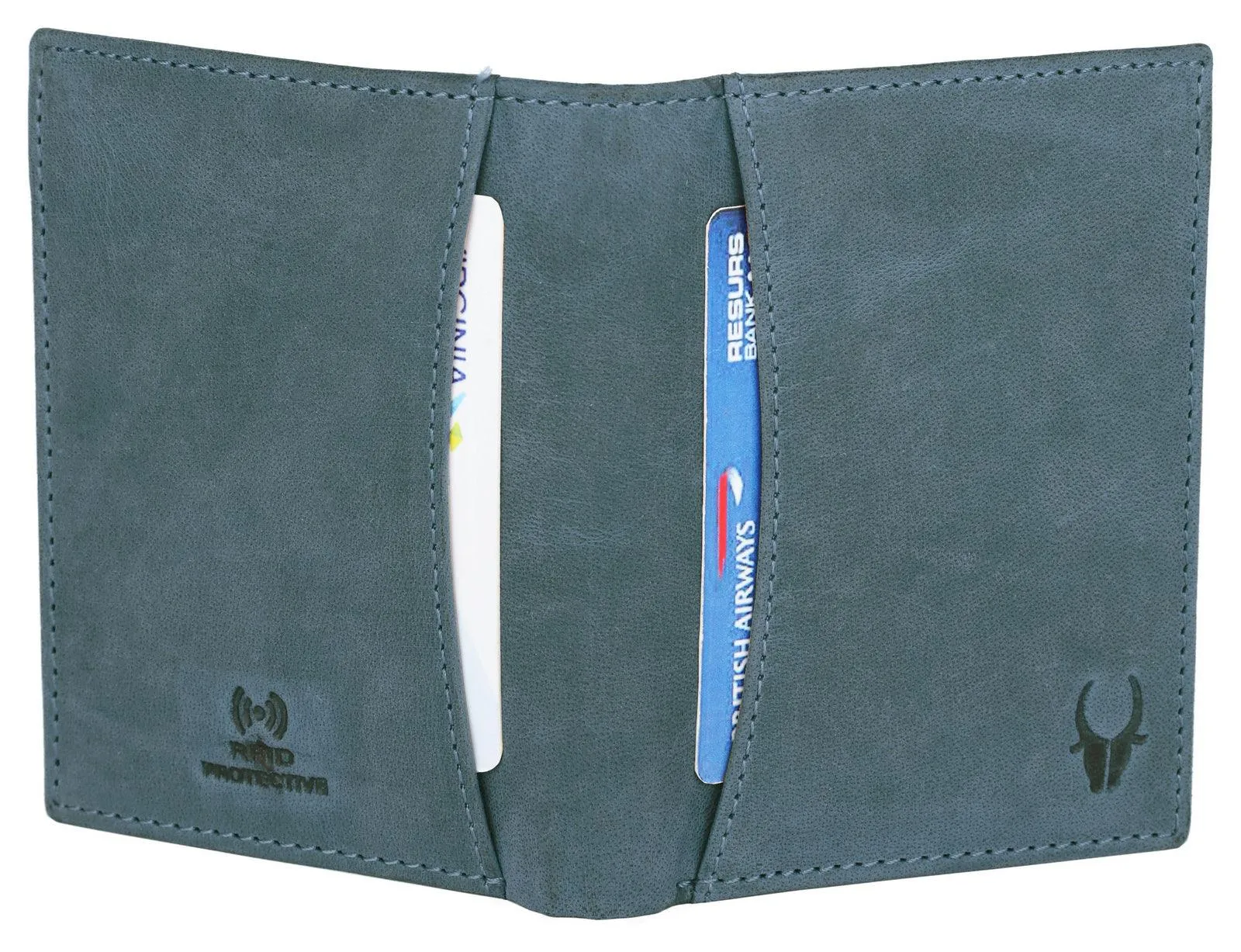 WILDHORN Top Grain Portrait Leather Wallet for Men | Ultra Strong Stitching | Handcrafted | RFID Blocking | 2 ID Slots | 11 Card Slots | Zip Compartment