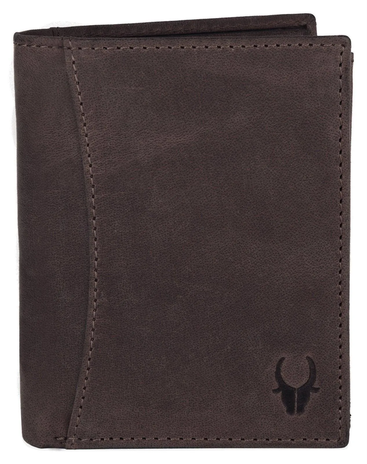 WILDHORN Top Grain Portrait Leather Wallet for Men | Ultra Strong Stitching | Handcrafted | RFID Blocking | 2 ID Slots | 11 Card Slots | Zip Compartment