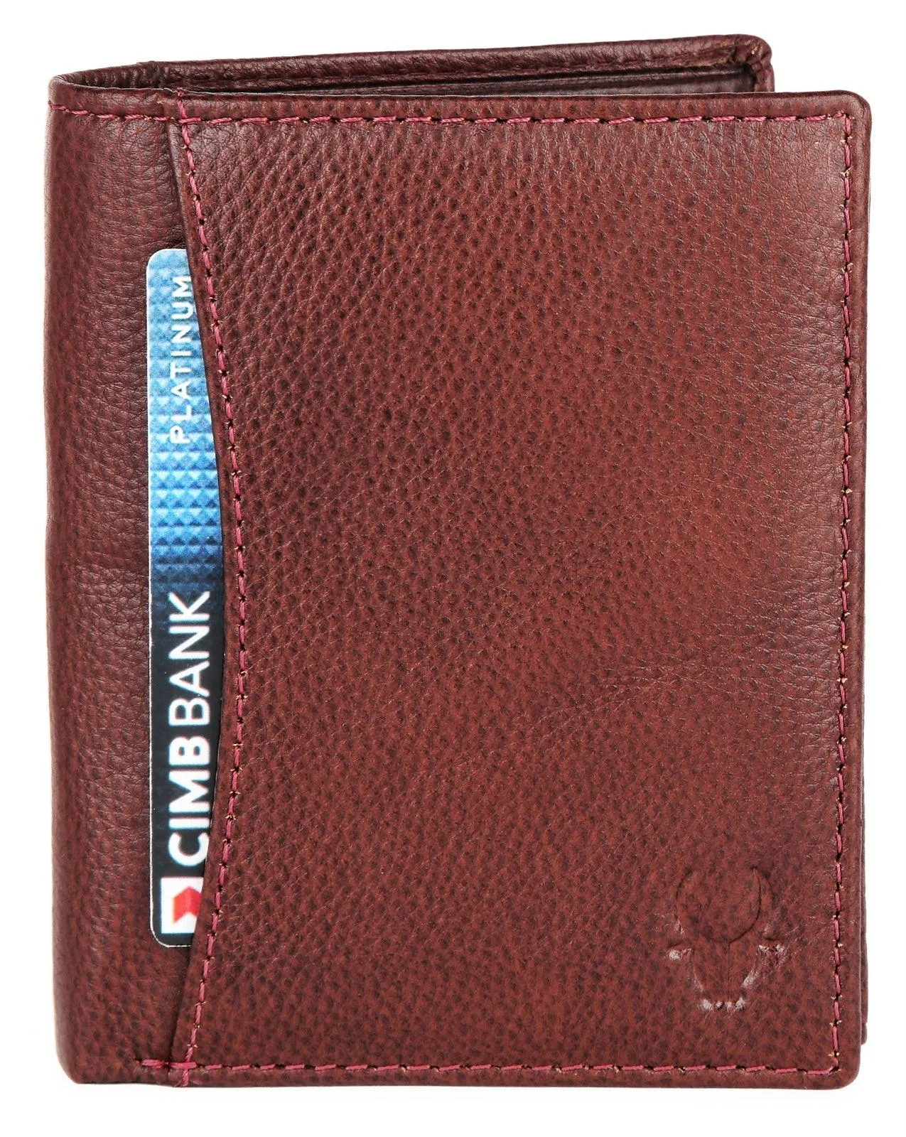 WILDHORN Top Grain Portrait Leather Wallet for Men | Ultra Strong Stitching | Handcrafted | RFID Blocking | 2 ID Slots | 11 Card Slots | Zip Compartment