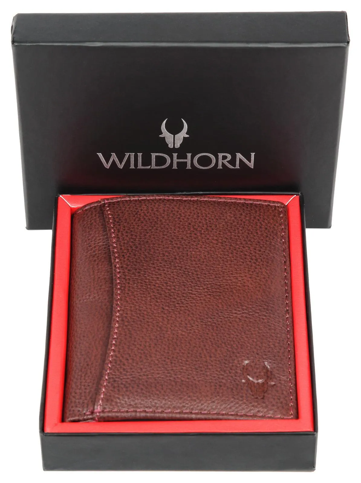 WILDHORN Top Grain Portrait Leather Wallet for Men | Ultra Strong Stitching | Handcrafted | RFID Blocking | 2 ID Slots | 11 Card Slots | Zip Compartment