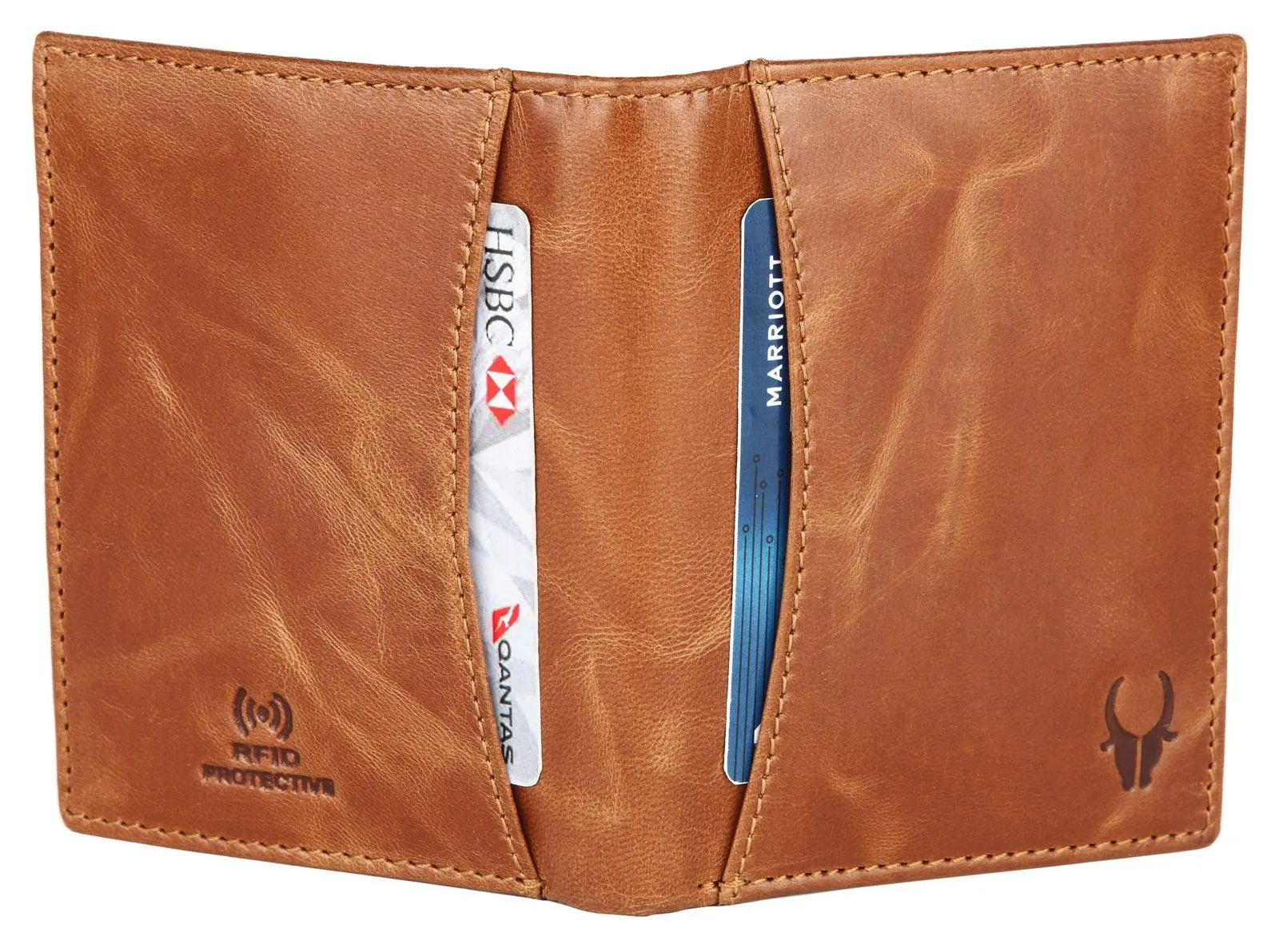 WILDHORN Top Grain Portrait Leather Wallet for Men | Ultra Strong Stitching | Handcrafted | RFID Blocking | 2 ID Slots | 11 Card Slots | Zip Compartment