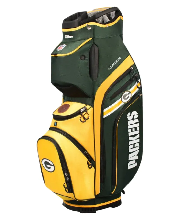 Wilson Green Bay Packers NFL Golf Bags - Stand & Cart