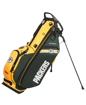 Wilson Green Bay Packers NFL Golf Bags - Stand & Cart