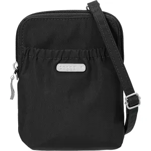 Women's Baggallini RFID Bryant Pouch Black/Sand Nylon