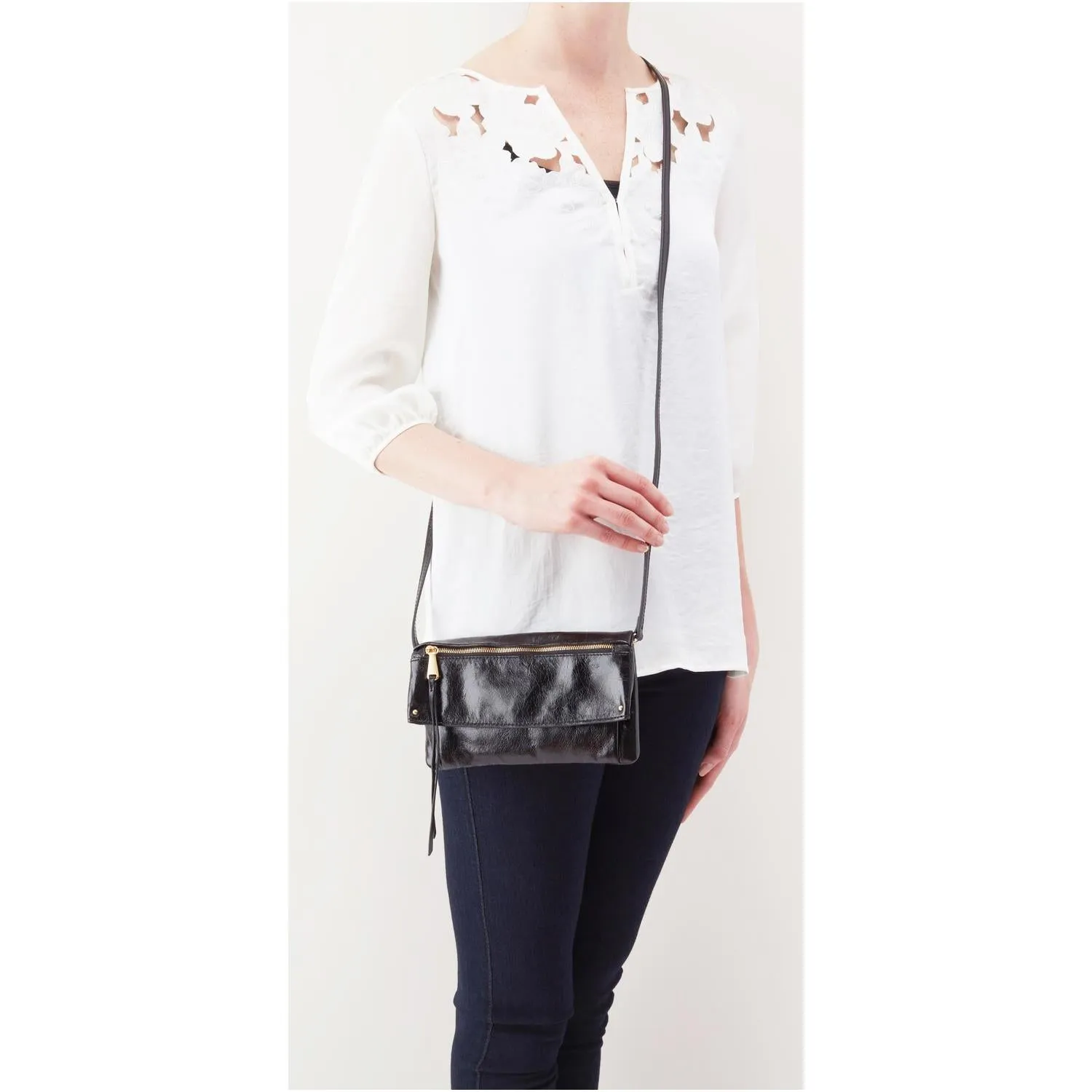 Women's Hobo Rudy Black Leather