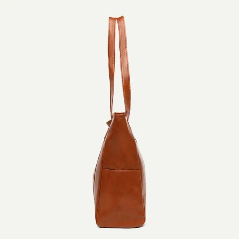 Women's Large Capacity PU Leather Tote