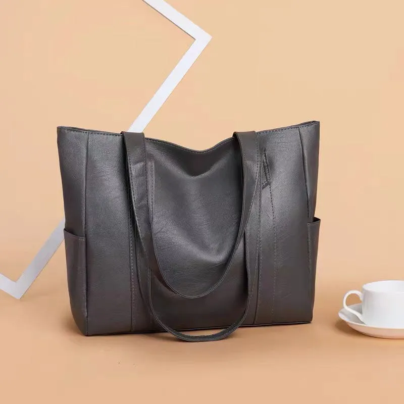 Women's Large Capacity PU Leather Tote