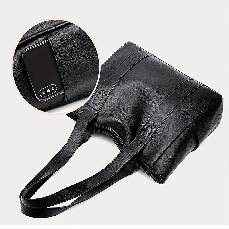 Women's Large Capacity PU Leather Tote
