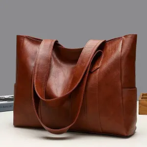 Women's Large Capacity PU Leather Tote