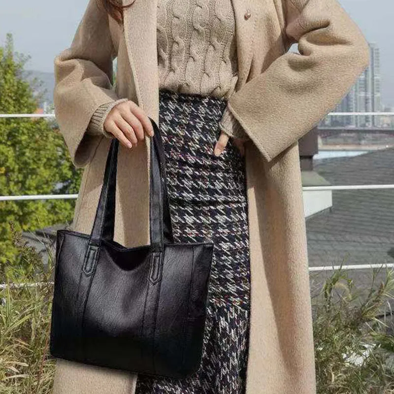 Women's Large Capacity PU Leather Tote